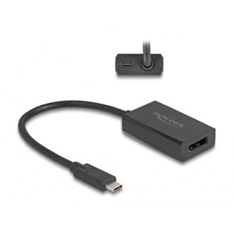   Delock Adapter DisplayPort anya - USB Type-C  apa (DP Alt Mode) 4K, PD 85 W-tal (61059)
