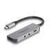 Delock USB Type-C  adapter - HDMI 4K 60 Hz és fejhallgató, valamint mikrofonhoz port + USB Type-C  csatlakozó PD 95 W