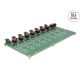 Delock M.2 Teszttábla 8 x M.2 NVMe Kulcs M SSD SFF-8643 konnektorral