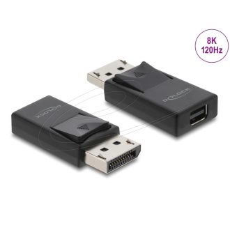   Delock DisplayPort   Mini DisplayPort adapter, 8K, HDR és HDCP támogatással   kétirányú (61074)