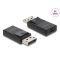 Delock DisplayPort   Mini DisplayPort adapter, 8K, HDR és HDCP támogatással   kétirányú (61074)