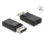 Delock DisplayPort   Mini DisplayPort adapter, 8K, HDR és HDCP támogatással   kétirányú (61074)