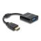 Delock Átalakító HDMI dugó - VGA aljzat fekete (61077)