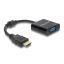 Delock Átalakító HDMI dugó - VGA aljzat fekete (61077)