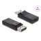 Delock USB Type-C    DisplayPort adapter 8K HDR-rel, HDR és HDCP támogatással (61078)