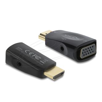 Delock HDMI VGA adapter audió funkcióval (61082)