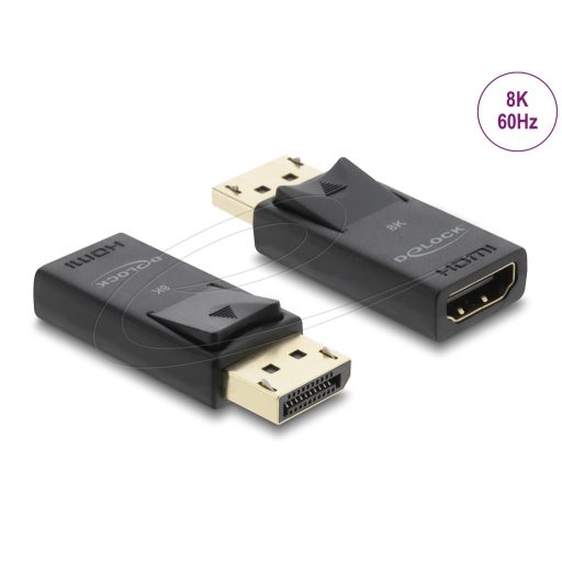 Delock Aktív DisplayPort 1.4 - HDMI adapter 8K HDR funkcióval (61084)