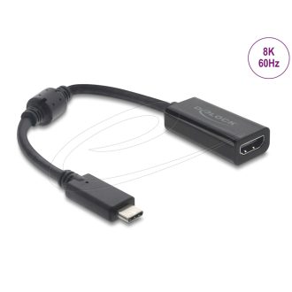   Delock ?USB Type-C  adapter HDMI (DP Alt mód) 8K 60 Hz -hoz HDR és HDCP fekete (61085)
