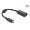 Delock ?USB Type-C  adapter HDMI (DP Alt mód) 8K 60 Hz -hoz HDR és HDCP fekete (61085)