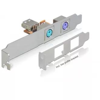Delock Hátsó konzol USB > 2 x PS/2 (61589)
