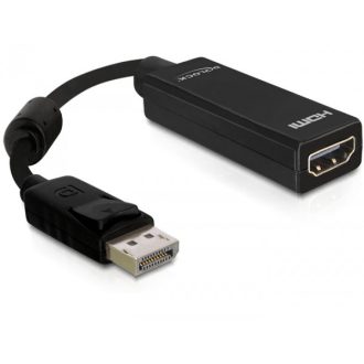   Delock Adapter Displayport apa > HDMI anya, 12,5 cm, fekete (61849)