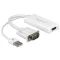 Delock VGA HDMI adapter audió funkcióval (62460)