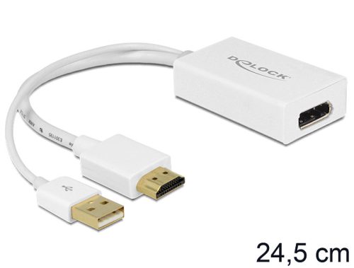 Delock HDMI-A apa > Displayport anya adapter (62496)