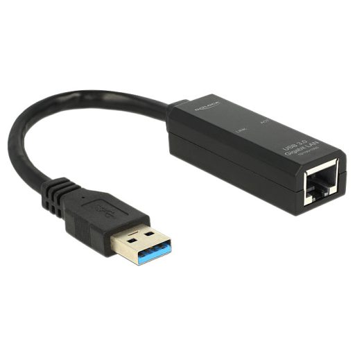 Delock Adapter USB 3.0 > Gigabit LAN 10/100/1000 Mb/s (62616)