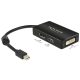 Delock Adapter mini Displayport 1.1-dugós csatlakozó > Displayport / HDMI / DVI passzív fekete (62623)