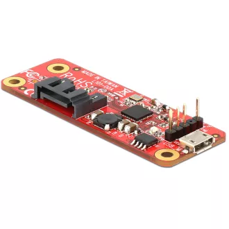  Delock átalakító Raspberry Pi USB Micro-B anya / USB tűs fejléc > SATA 7 tűs (62626)