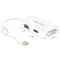 Delock Adapter mini Displayport 1.1-dugós csatlakozó > VGA / HDMI / DVI passzív fehér (62630)