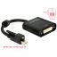 Delock Adapter mini Displayport 1.2-dugós csatlakozó csavarral > DVI-csatlakozóhüvely 4K aktív feket (62639)