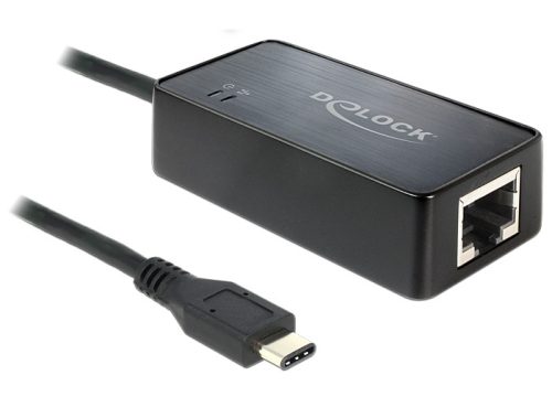 Delock Adapter SuperSpeed USB (USB 3.1 Gen 1) USB Type-C csatlakozódugóval > Gigabit LAN 10/100/1000