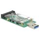 Delock átalakító USB 3.0 A apa > mSATA teljes méretben (62681)