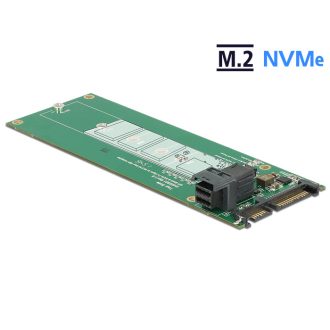   Delock SATA-átalakító, 22 tűs / SFF-8643 NVMe > 1 x M.2 NGFF M aljzat (62703)