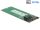 Delock SATA-átalakító, 22 tűs / SFF-8643 NVMe > 1 x M.2 NGFF M aljzat (62703)