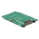 Delock 2.5 -os átalakító U.2 SFF-8639 > M.2 NGFF NVMe M aljzat (62710)