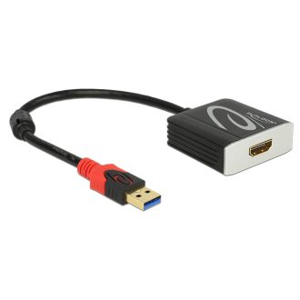   Delock Adapter USB 3.0 A-típusú csatlakozódugóval > HDMI csatlakozóhüvellyel (62736)