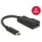 Delock Adapter USB Type-C csatlakozódugóval > Displayport csatlakozóhüvellyel (DP váltakozó mód) 4K (62748)