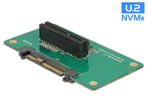 Delock Adapter U.2 SFF-8639 > PCIe x4 rögzítolemezzel (62863)