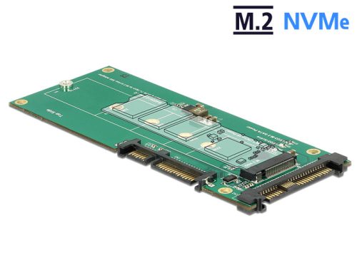 Delock Átalakító U.2 SFF-8639 NVMe / SATA 22 tus > 1 x M.2 M aljzat