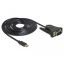 Delock Adapter, USB Type-C  > 1 db soros DB9 RS-232 (62964)