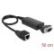 Delock átalakító Ethernet LAN RJ45 10/100 Mbps csatlakozóból RS-232 DB9 soros csatlakozóba, anyákkal (62976)
