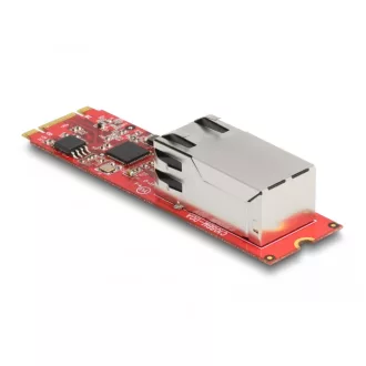   Delock Átalakító M.2 Kulcs B+M bemeneti - 1 x RJ45 2,5 Gigabit LAN vízszintes csatlakozó (62985)