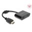 Delock Adapter HDMI-dugós csatlakozó - USB Type-C -csatlakozóhüvely (DP Alt Mode) 4K 60 Hz (63000)