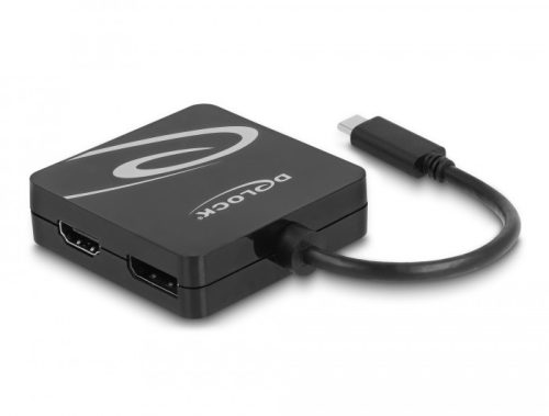 Delock USB Type-C  átalakító egy VGA, DVI, HDMI vagy DisplayPort kijelzőhöz