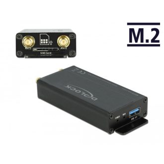   Delock USB 3.0 átalakító B modulú M.2 kulcshoz SIM csatlakozó felülettel és záró lappal (63172)