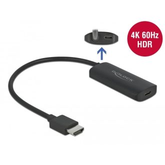   Delock adapter HDMI-A apa USB Type-C  anya csatlakozóra (DP Alt mód) 4K 60 (63251)