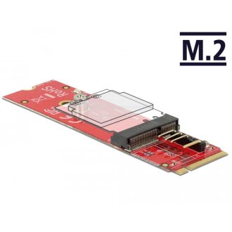   Delock Átalakító M.2 kulcs M apa > M.2 kulcs E csatlakozóhely USB és PCIe modulokhoz (63343)
