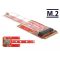 Delock Mini PCIe Átalakító > M.2 Kulcs B rés + Micro SIM rés (63384)
