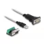 Delock USB 2.0 A-típusú adapter   1 x soros RS-422/485 apa 6 tűs terminal blockkal 5 V 1,8 m (63465)