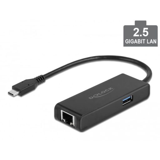 Delock USB Type-C  adapter USB A-típusú hüvely 2,5 Gigabit LAN (63826)