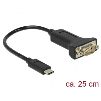   Delock Adapter, USB Type-C > 1 db soros DB9 RS-232 (63908)