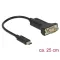 Delock Adapter, USB Type-C > 1 db soros DB9 RS-232 (63908)