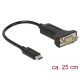 Delock Adapter, USB Type-C > 1 db soros DB9 RS-232 (63908)