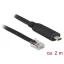 Delock Adapter USB 2.0 C-típusú apa > 1 x soros RS-232 RJ45 apa 2,0 m (63912)