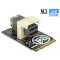 Delock Adapter M.2 Kulcs M > SFF-8643 NVMe horizontális 2242 (63918)