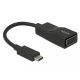 Delock Adapter USB Type-C  csatlakozódugóval > VGA csatlakozóhüvellyel (DP váltakozó mód)