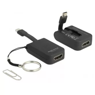   Delock USB Type-C adapter HDMI-hoz (DP Alt Mode) 4K 30 Hz - kulcstartón (63942)