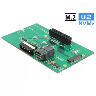   Delock U.2 SFF-8643 adapter PCIe x4 vagy M.2 M-kulcs nyílásokhoz fixáló alappal (63952)